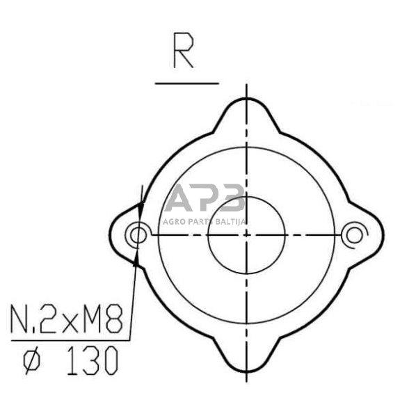 Kampinis reduktorius Comer 43509732347, DP-732B, 1:1/1,88:1, 59KW 8