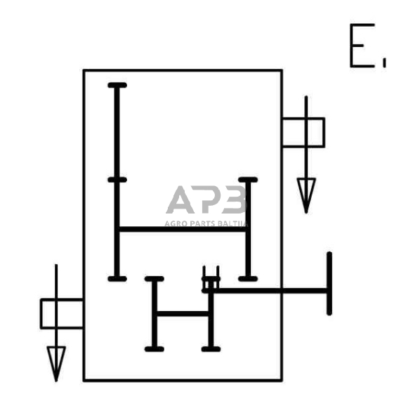 Kampinis reduktorius Comer 43509732347, DP-732B, 1:1/1,88:1, 59KW 9