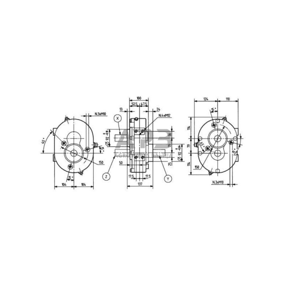 Kampinis reduktorius Comer 602018 A-3A 1:1 3