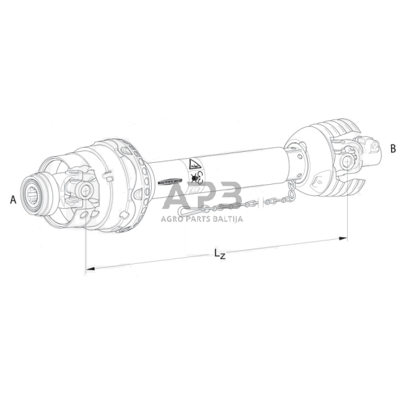 Kardanas Walterscheid 600074, 1600074 1