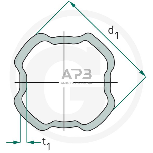 Kardano vamzdis BONDIOLI & PAVESI 415122053000R06