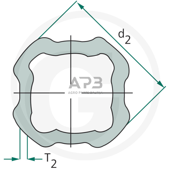 Kardano vamzdis BONDIOLI & PAVESI 122383000R06