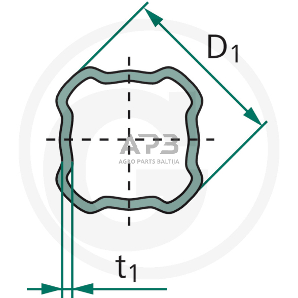 Kardano vamzdis BONDIOLI & PAVESI 5376A9007R