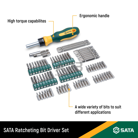 Keičiamų antgalių rinkinys (IMBUS, TORX, SPLINE)(80vnt) 2