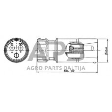 Kištukas 2 kontaktų ERICH JAEGER 168A/50mm² 251270JAE