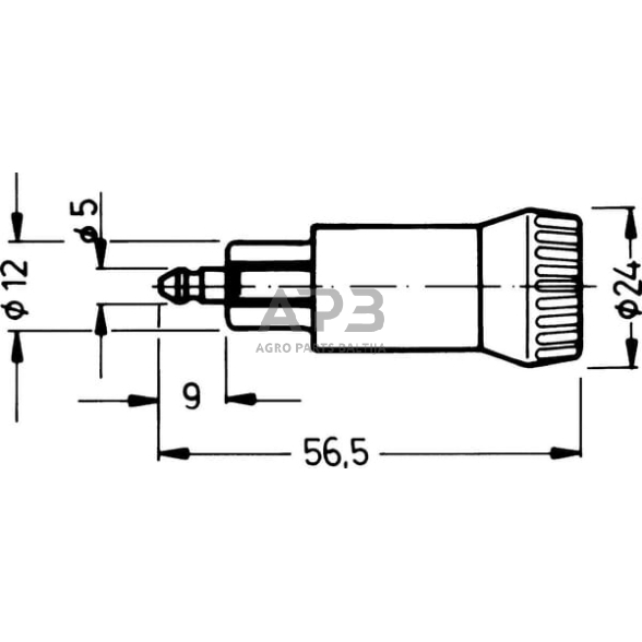 Kištukas 2 kontaktų 12V 8A EL113010 1