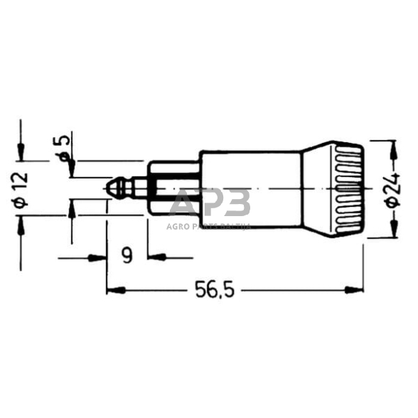 Kištukas 2 kontaktų 12V 8A EL113010 2