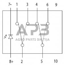 Klavišinis jungiklis 21x37mm Cobo 16701101