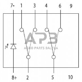 Klavišinis jungiklis 21x37mm Cobo 16701101