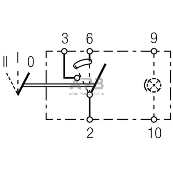 Klavišinis jungiklis 3 kontaktų Hella 6RH007832441 4