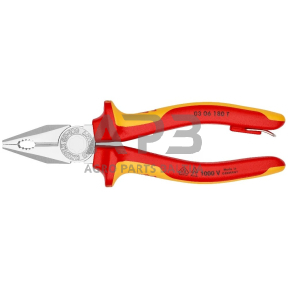 Kombinuotos replės elektrikui 180mm VDE KNIPEX