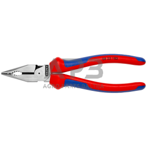 Kombinuotos replės siauromis žiaunomis 185mm KNIPEX