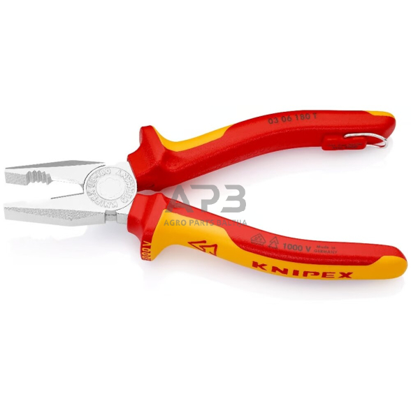 Kombinuotos replės elektrikui 180mm VDE KNIPEX 2