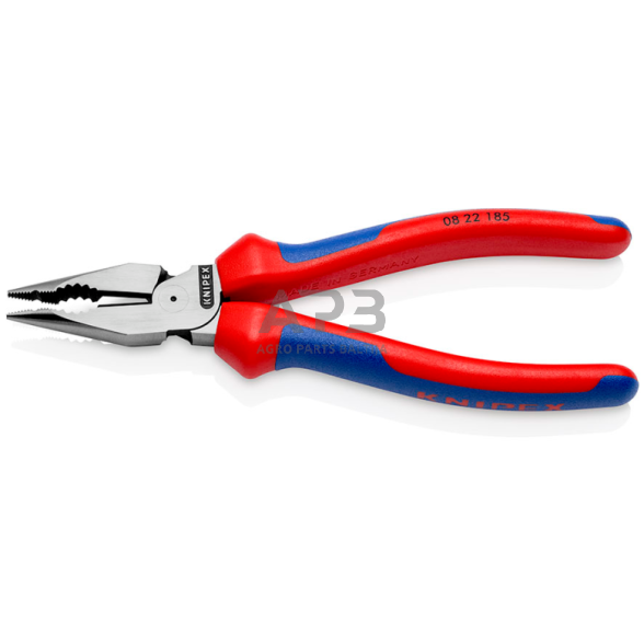 Kombinuotos replės siauromis žiaunomis 185mm KNIPEX 1