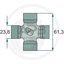 Kryžmė Weasler 601220, 16609654, VF16609654, 200-8261 1