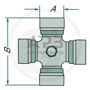 Kryžmė Walterscheid 041662, 1041662, 22.00.00