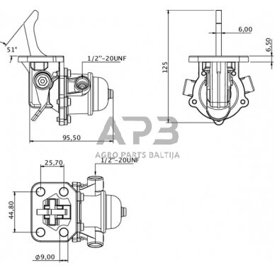 Kuro pompa Perkins 2641A056KR 3