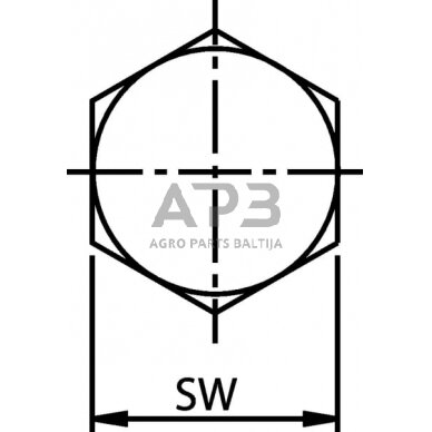 Kuro žarnos varžtas dvigubas M14x1,5 HBM14D 2