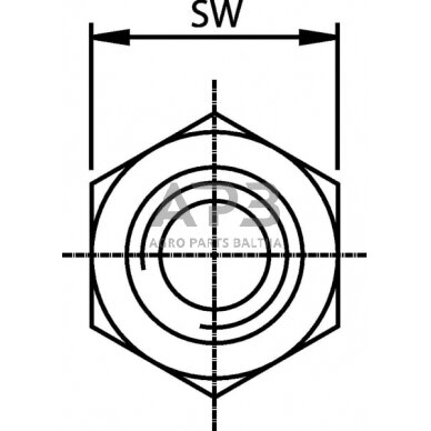 Kuro žarnos varžtas M12x1.25 HBMF12125 3