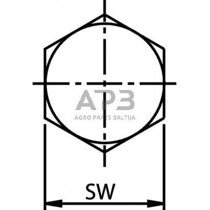 Kuro žarnos varžtas dvigubas M14x1,5 HBM14D 2