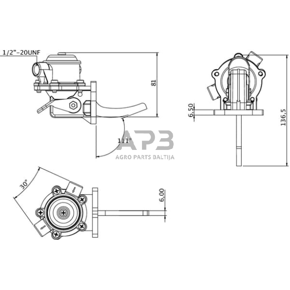 Kuro pompa 708294R93KR 1