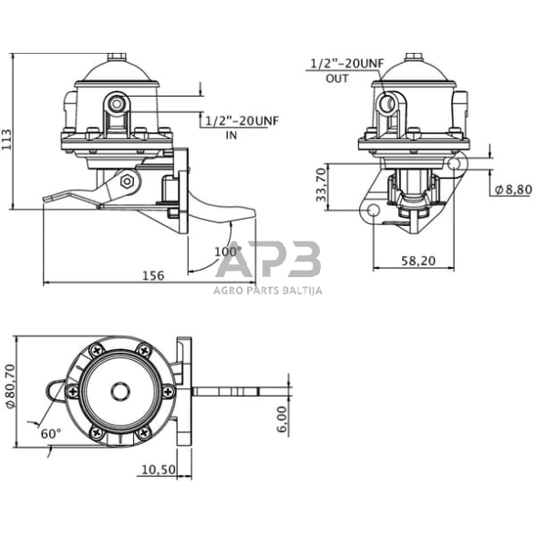 Kuro pompa Leyland 13H3375KR 2