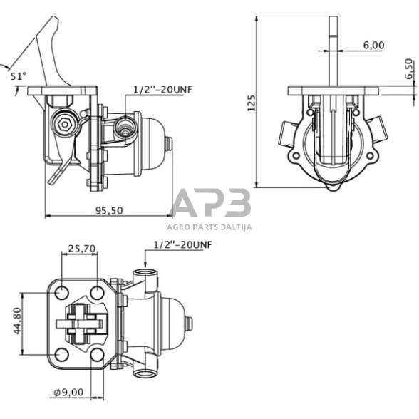 Kuro pompa Perkins 2641A056KR 3