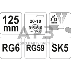 Laidų nuvalymo įrankis 125mm