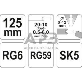 Laidų nuvalymo įrankis 125mm