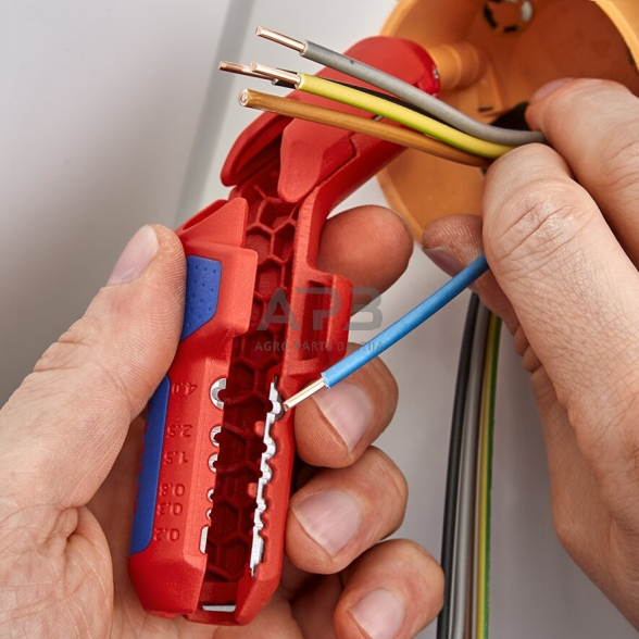 Laidų nuvalymo įrankis KNIPEX ErgoStrip 16