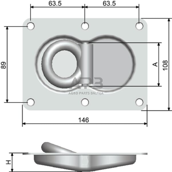 Laikiklis 146x108mm 709011KR 1