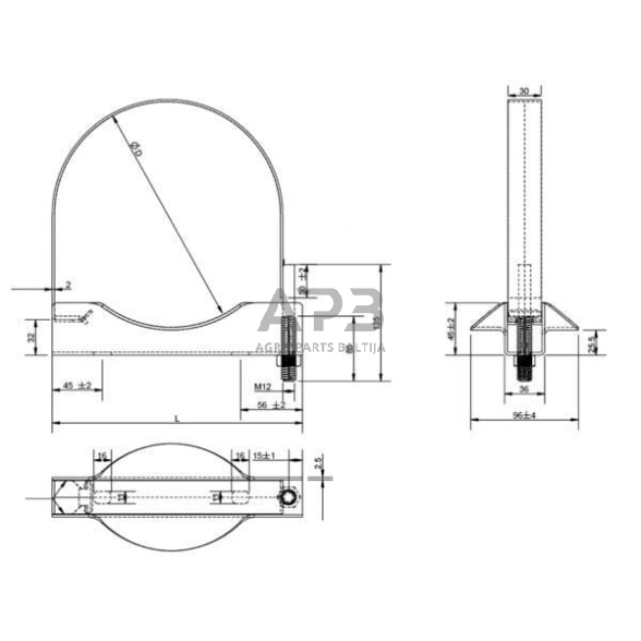 Laikiklis 396mm 700205KR 6