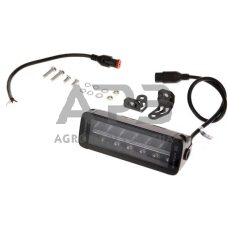 LED Bar žibintas 60W, 5040lm, 12/24V, balta/oranžinė, 204x70x67mm, 12 LED, E-BOOST LA10811