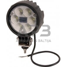 LED darbo žibintas apvalus 24W, 1500lm, 10/30V, Ø 117mm, 6 LED LA10009