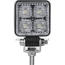 LED darbo žibintas kvadratinis 12W, 1200lm, 12/24V, 53.7x75.5x32.3mm 8 LED LA10605