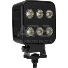 LED darbo žibintas kvadratinis 60W, 6600lm, 12/24V, 92x109.5x51.1mm 12 LED LA10830