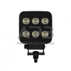 LED darbo žibintas kvadratinis 60W, 6600lm, 12/24V, 92x109.5x51.1mm 12 LED LA10830