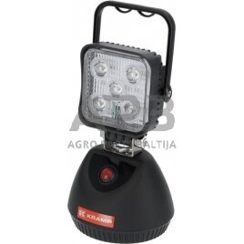 LED darbo žibintas kvadratinis 15W, 900lm, 11-36V, 192.5x115x, 5 LED LA80001 2