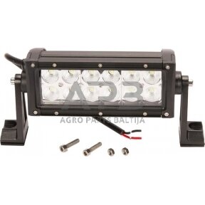 LED Bar žibintas 36W, 3060lm, 12/24V, balta, 198.6x79.5mm, kabelis, 12 LED LA10302