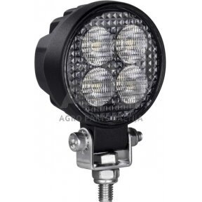 LED darbo žibintas apvalus 12W, 1200lm, 12/24V, 65.7x85.8x35mm 8 LED LA10606