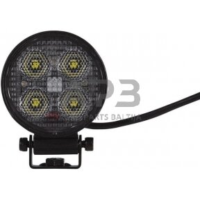 LED darbo žibintas apvalus 4 LED, 1700lm 12/24V, Hella 1G0357111002