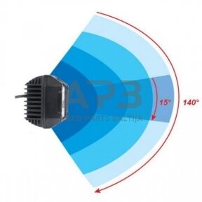 LED darbo žibintas kvadratinis 22.5W, 2850lm, 10/30V, 89x73x97mm, LA10094