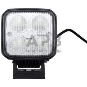 LED darbo žibintas kvadratinis 25W, 1200lm, 12/24V, 90 mm, 4 LED Hella 1GA996283001