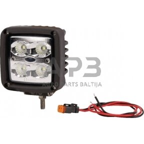 LED darbo žibintas kvadratinis 40W, 4500lm, 101x74.5x98mm 4 LED LA10091