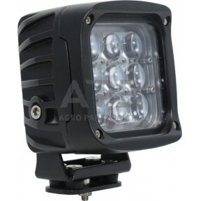 LED darbo žibintas kvadratinis 45W, 4050lm, 12/24V, 126x151x95mm 9 LED LA10617