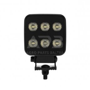 LED darbo žibintas kvadratinis 60W, 6600lm, 12/24V, 92x109.5x51.1mm 12 LED LA10830