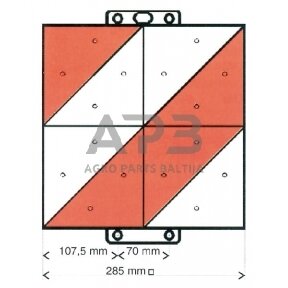 Lentelė su atšvaitu 285x285mm Geka LOF18L