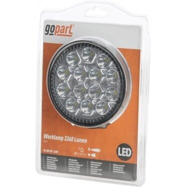 LED darbo žibintas apvalus 42W, 3360lm, 10/30V, Ø 117mm, 14 LED gopart LA15027 1