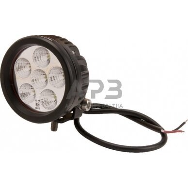 LED darbo žibintas apvalus 18W, 1440lm, 10/30V, Ø 89mm, 6 LED LA10081