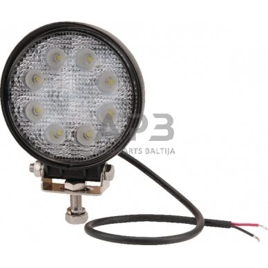 LED darbo žibintas apvalus 24W, 1920lm, 10/30V, Ø 110mm, 8 LED LA10025